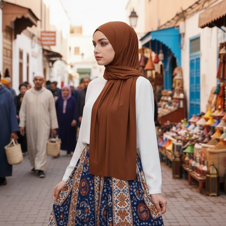 Hijab Shama Marron